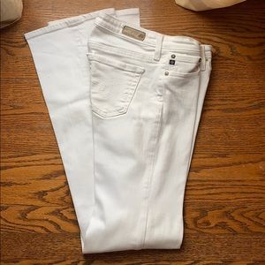 AG the Angel White Jeans
